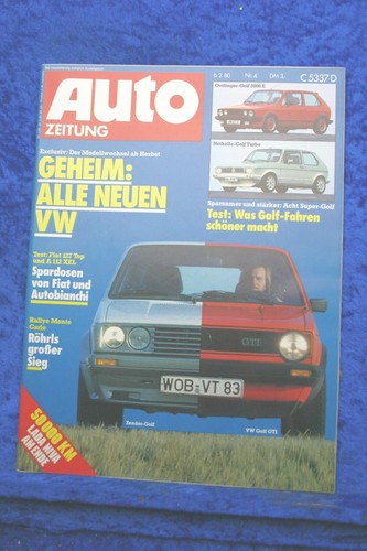 Auto rivista golf gti - 4/80,