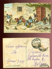BR2512 CARTOLINA DIPINTO "LA