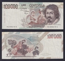 Banconota Italia 100000 lire