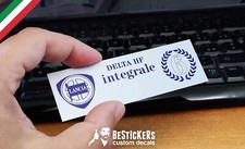 Targhetta badge alluminio per