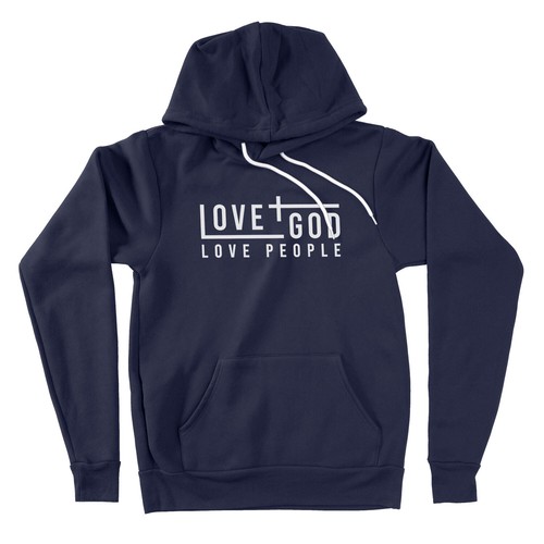 Felpa con cappuccio love - love, god