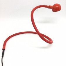 ‘70s LAMPADA VALENTI DESIGN ISAO HOSOE RED VINTAGE LONG SNAKE LAMP 55 Inch 140cm