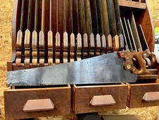 Wicked Sharp fine c1910 E.C. Atkins n.53 26" 5 1/2 PPI seghetto manuale a strappo limato a mano