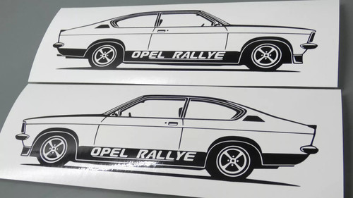 Adesivo opel kadett coupe - opel,