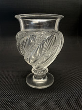 VASO CRISTALLO "Ermenonville"  Marc Lalique 14,5 cm/h CLEAR CRYSTAL VINTAGE '50
