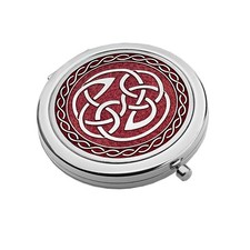 Compact Mirror Silver Plated