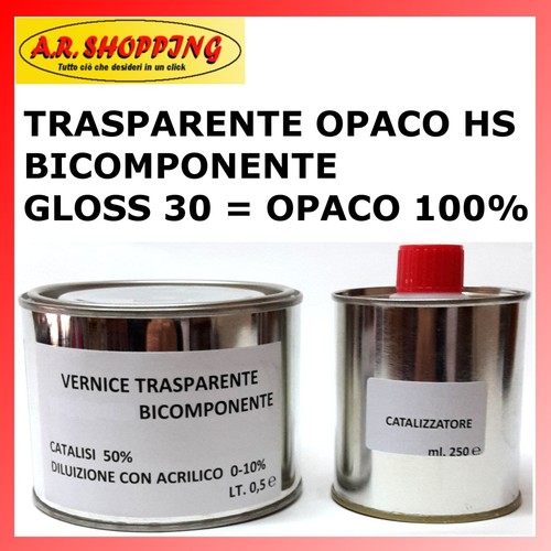 Vernice trasparente opaco - trasparente,