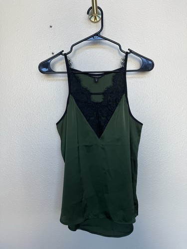 Canotta verde oliva con - , pizzo