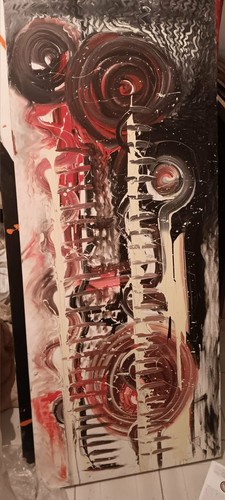Quadro astratto verticale - , in