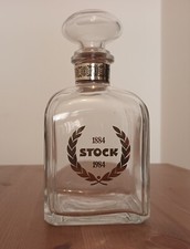 Bottiglia vetro Stock 84 brandy Breweriana jug pitcher bottle glass