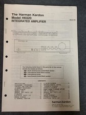 Manuale tecnico Harman Kardon