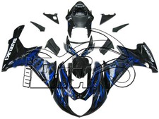 CARENE ABS SUZUKI GSX R 600/750 011/012 K11 DESIGN BLUE - BLACK STAMPO INIEZIONE