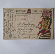 1^ G.M. CARTOLINA POSTALE IN FRANCHIGIA VIAGGIATA CON TIMBRO PM   121