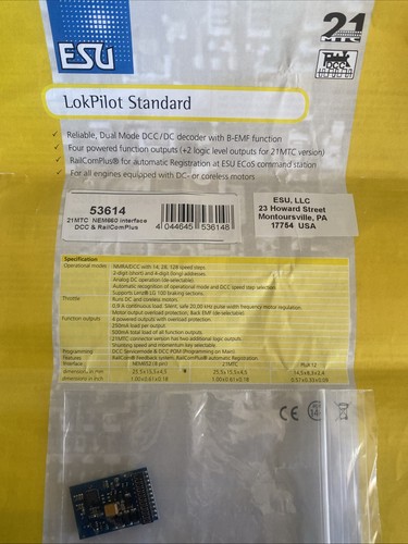 Esu lokpilot standard 53614 - lokpilot,