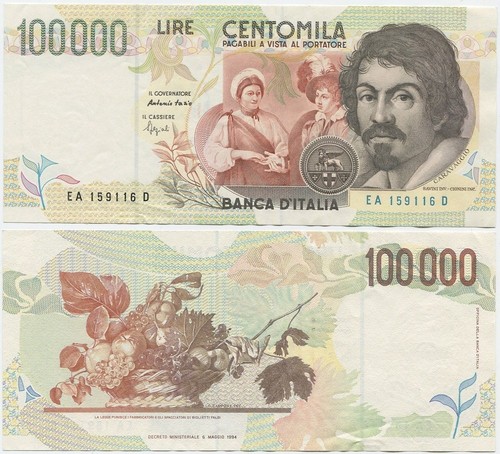 Italy 100000 lire 1994 unc - italy,