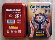 Tin Box Aggiornamento figurine Calciatori Panini 2017 2018 vuota calcio