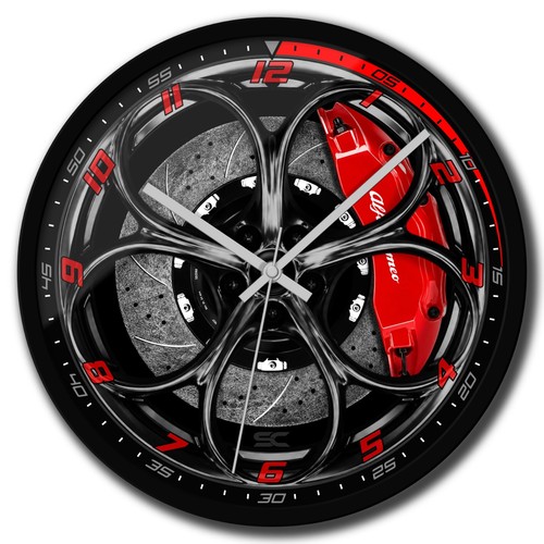 Orologio parete nero da - orologio,