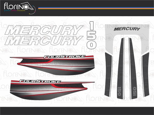 Adesivi mercury fourstroke - fourstroke, 150
