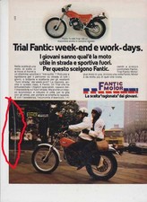 advertising Pubblicità-MOTO FANTIC TRIAL  125 1978 MOTOITALIANE TRIAL EPOCA