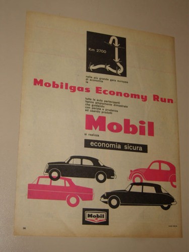 Mobil oil gas economy run - mobil,