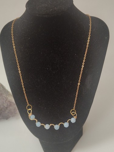 Collana acquamarina celeste - collana,