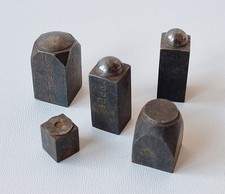 Lotto 5 vecchi punzoni/ferri