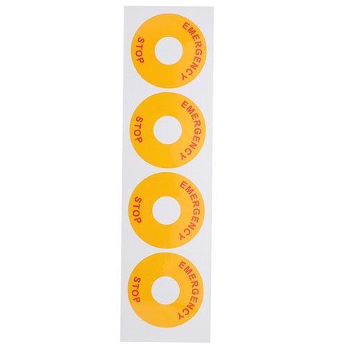 Adesivo giallo avvertimento