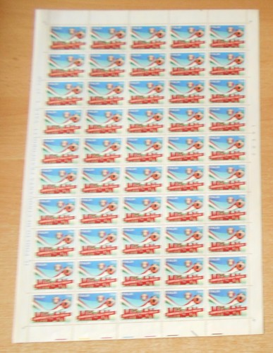 Foglio francobolli milan - 50,