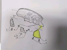 ALFA ROMEO 156 DAL 97 AL 2002  RIVESTIMENTO CRUSCOTTO DESTRO