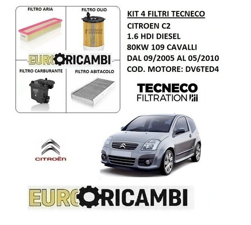 Kit tagliando filtri - filtri, tecneco