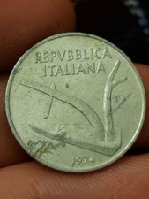 Italia, 10 Lire, 1974, Roma