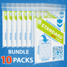 1000 Bustine protettive trasparenti standard sleeves 62x89 carte Yu-gi-oh yugioh