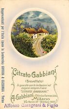 2920) MEDICINALI, CITRATO GABBIANI, CHIMICO FARMACISTA IN MILANO.