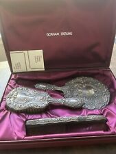 GORHAM ARGENTO STERLING 3 PEZZI COMÒ SET 23 BUTTERCUP SPECCHIO PENNELLO PETTINE IN SCATOLA 
