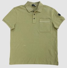 Polo Moncler uomo verde manica
