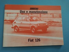 Libretto vintage uso e manutenzione Fiat 126 - originale del 1977 - VI edizione