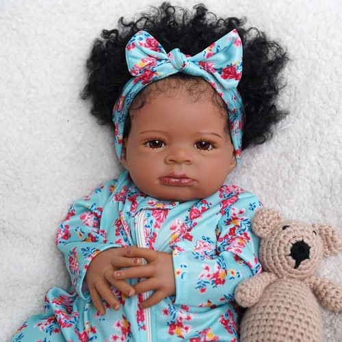 Bambola neonato afroamericana