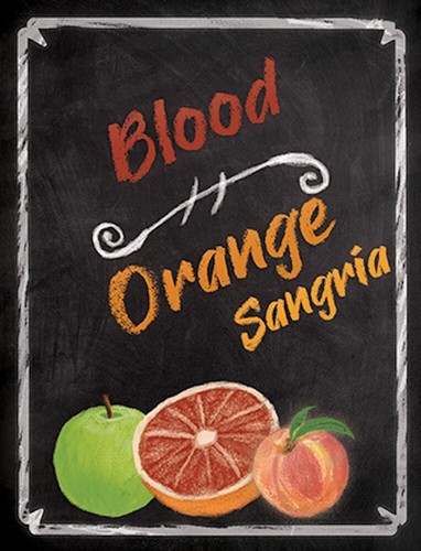 Etichette vino sangria arancia