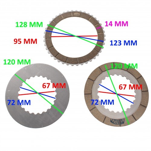 Kit dischi frizione surflex - frizione,