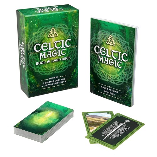 Celtic magic book and card - magic,