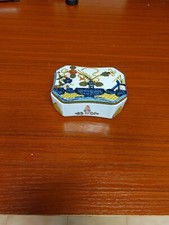 Cofanetto in ceramica di Faenza - Decoro "Garofano" 