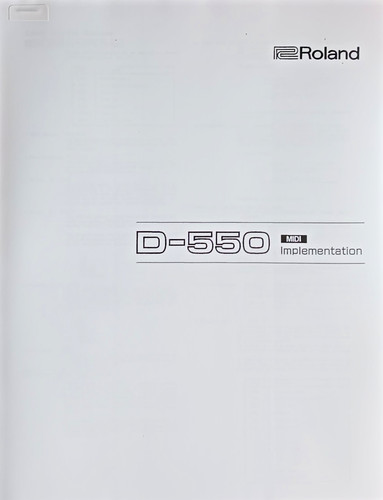 Roland 550 sintetizzatore - d-550,
