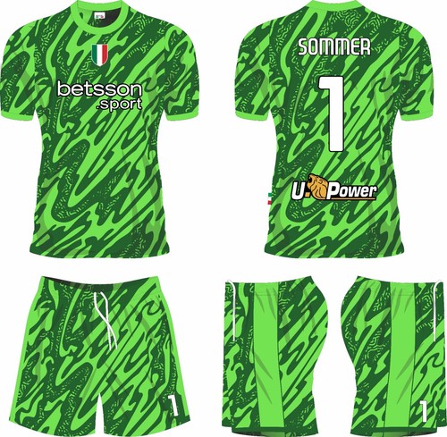 Completo neroazzurri portiere - completo,