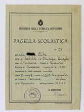 COSENZA - PAGELLA SCOLASTICA -