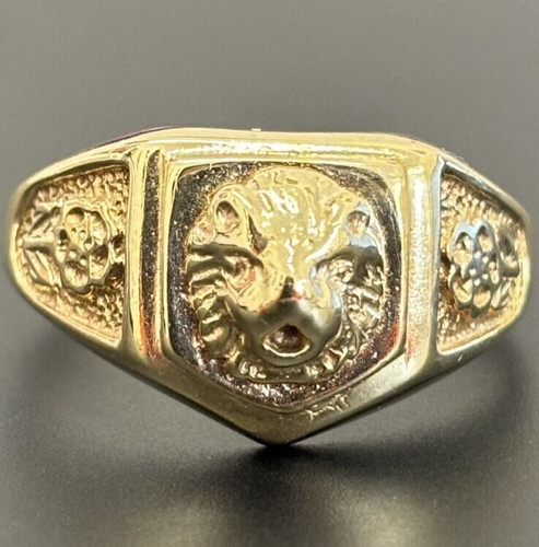 Anello con sigillo - testa, di