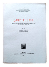 VANNINI " Quid Iuris? Omicidio