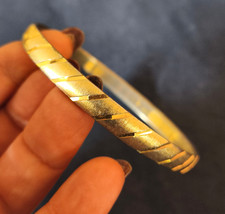 bracciale vintage americano rigido anni 60 dorato Monet -  vtg bracelet