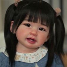 Bambola neonato dipinta 28"