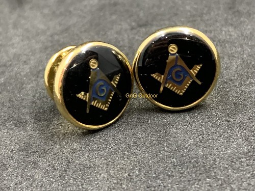 Gemelli massonici oro con - in,
