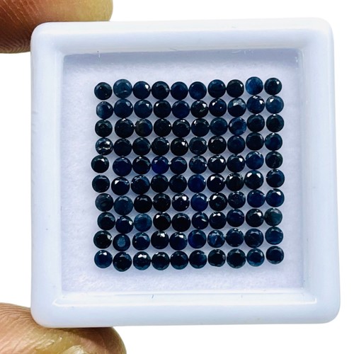 100 pezzi zaffiro blu - , naturale